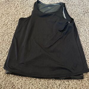 ATHLETA GIRL TANDOM TANK IN BLACK CAMO SIZE XL/14